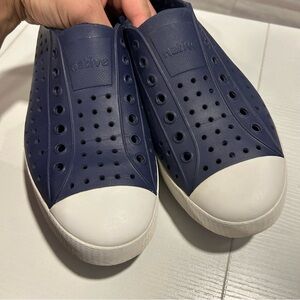 Native Jefferson Adult Shoe Slip On Sneaker Regatta Blue Size Men’s 9 Women’s 11